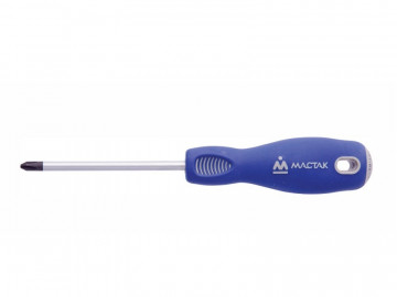 Отвёртка крестовая Phillips 1х100 мм, держатель МАСТАК 041-01100H