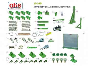 Стапель для кузовного ремонта напольный Atis D100