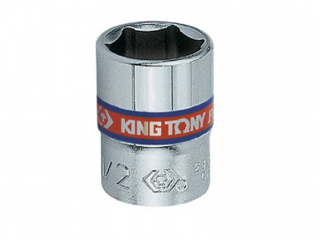 Головка торцевая стандартная шестигранная 1/4&quot, 1/4&quot, дюймовая KING TONY 233508S