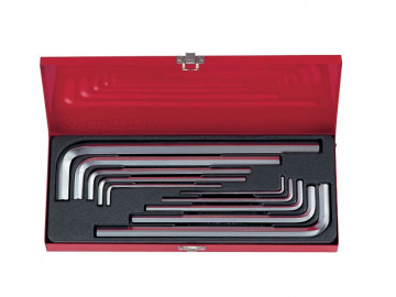 Набор Г-образных шестигранников 3-17 мм, кейс, 10 предметов KING TONY 20210MR