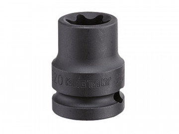 Головка торцевая ударная TORX Е-стандарт 3/4&quot, E30, L = 56 мм KING TONY 657530M