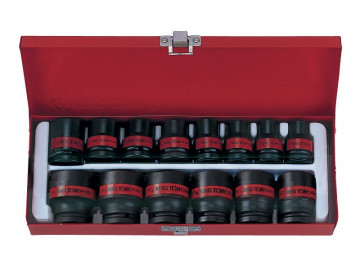 Набор ударных торцевых головок 1/2&quot, шестигранные, 3/8&quot-1&1/4&quot, 14 предметов KING TONY 4414SP