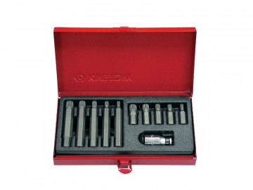 Набор вставок (бит) 10 мм, SPLINE, М5-М12, 11 предметов KING TONY 1011MQ