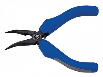 Плоскогубцы тонконосые 125 мм, мини, загнутые KING TONY 6334-05