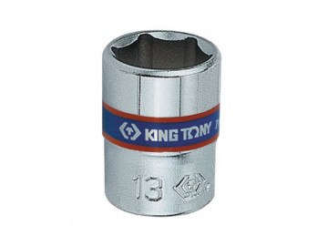 Головка торцевая стандартная шестигранная 1/4&quot, 10 мм KING TONY 233510M
