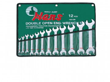 Комплект ключей рожковых 8-19мм 6шт Hans 16506M