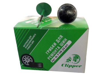 Набор грибов для легковых колес Ножка-5,5мм, шляпка-42мм 24шт Clipper P249