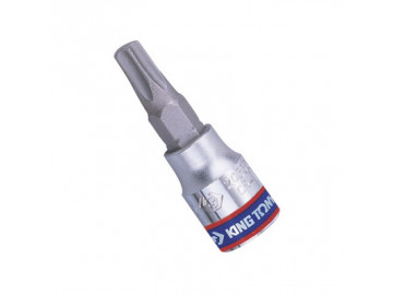 Насадка (бита) торцевая 1/4, TORX, T10, L = 37 мм, с отверстием KING TONY 203710