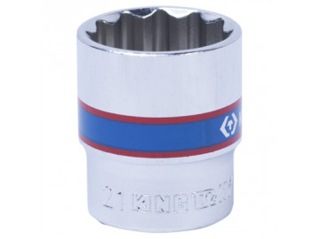 Головка торцевая стандартная двенадцатигранная 3/8, 21 мм KING TONY 333021M