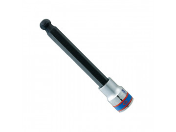 Насадка (бита) торцевая 1/2, HEX, 8 мм, L = 140 мм, с шаровым окончанием KING TONY 40D008