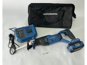 Сабельная пила аккумуляторная, ход 25 мм nordberg ne611k