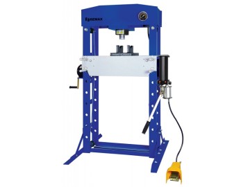 Пресс гидравлический 50 тонн, напольный, ручной/пневматический привод, цвет синий ral 5005 rossvik hj0811.5005