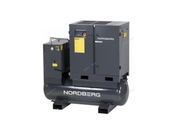 Компрессор винтовой, 15 кВт, 10 бар, 2150 л/мин, ресивер 410 л Nordberg NCF20RD